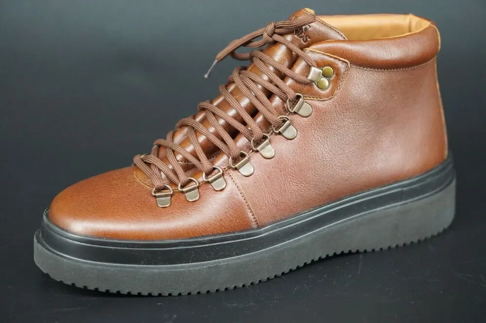 Allen Edmonds Knox High Brown Leather Sneaker Boot Size 9 New Ultralight $475